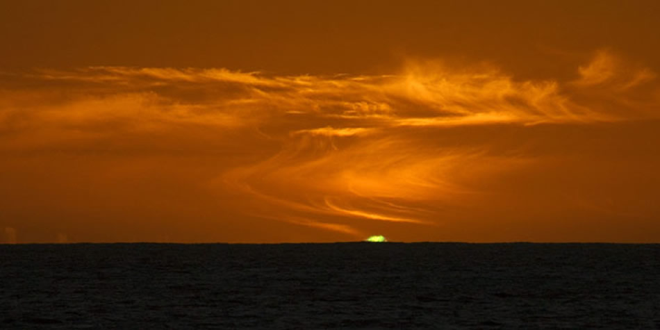 Green Flash at Sunset